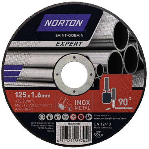 Disc debitare polizor NORTON Expert, 125 x 1.6 x 22.23 mm, oxid de aluminiu, maro Disc debitare polizor NORTON Expert, 125 x 1.6 x 22.23 mm, oxid de aluminiu, maro
