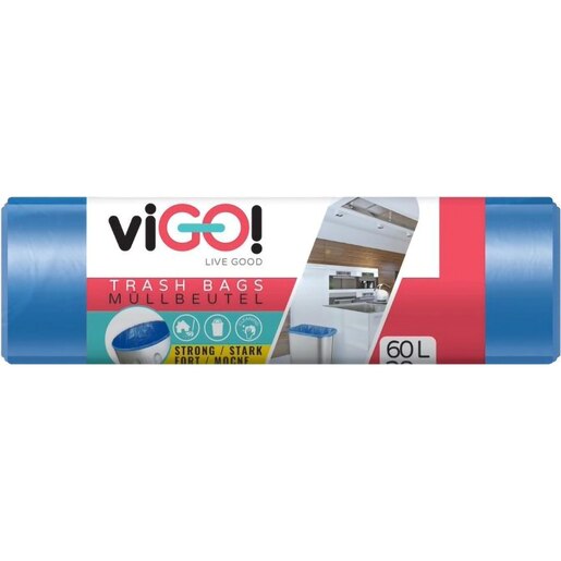 Saci menajeri VIGO Standard, 28 bucati, 60 l, albastru Saci menajeri VIGO Standard, 28 bucati, 60 l, albastru