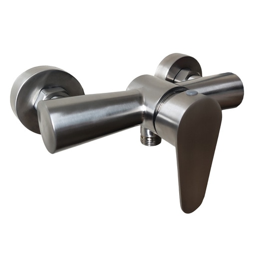 Baterie dus Reecomer Fait, monocomanda, inox, finisaj satinat Baterie dus Reecomer Fait, monocomanda, inox, finisaj satinat
