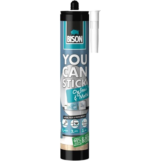 Adeziv montaj BISON You Can Stick, 435g Adeziv montaj BISON You Can Stick, 435g