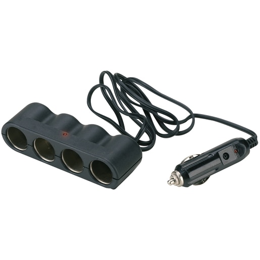 Splitter prize auto BOTTARI 30071, 12/24V, 4 prize, ABS, negru Splitter prize auto BOTTARI 30071, 12/24V, 4 prize, ABS, negru