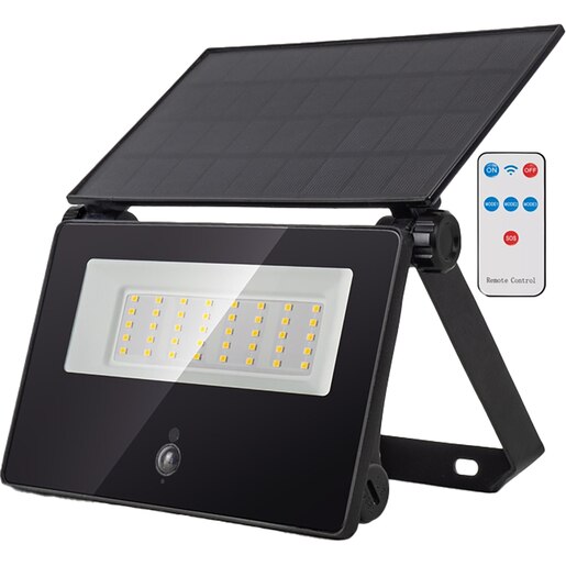 Proiector LED cu panou solar si senzor de miscare AVIDE, 10W, 1300lm, negru Proiector LED cu panou solar si senzor de miscare AVIDE, 10W, 1300lm, negru