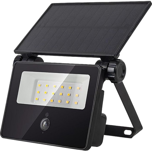 Proiector LED cu panou solar si senzor de miscare AVIDE, 4W, 400lm, negru Proiector LED cu panou solar si senzor de miscare AVIDE, 4W, 400lm, negru