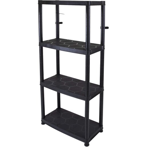 Raft atelier, polipropilena, 60 x 30 x 130 cm, negru Raft atelier, polipropilena, 60 x 30 x 130 cm, negru
