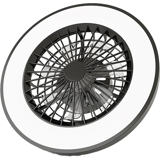 Plafoniera LED cu ventilator 24W AVIDE Wanda-B, 24W, 5200lm, 485mm, 3000K, 4000K, 6500K, negru Plafoniera LED cu ventilator 24W AVIDE Wanda-B, 24W, 5200lm, 485mm, 3000K, 4000K, 6500K, negru