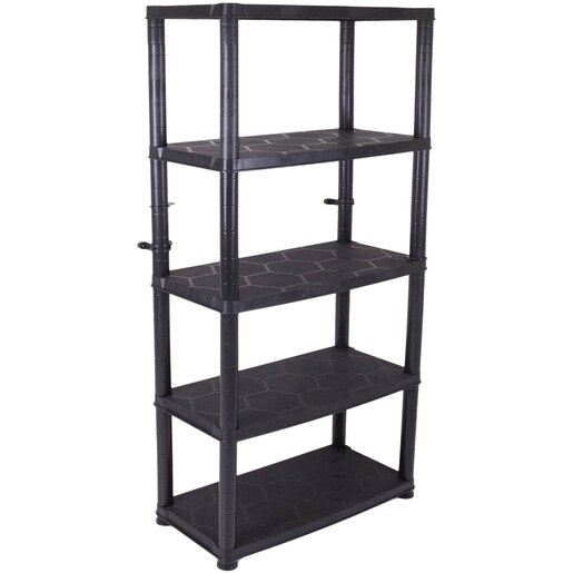 Raft atelier, polipropilena, 85 x 40 x 190 cm, negru Raft atelier, polipropilena, 85 x 40 x 190 cm, negru