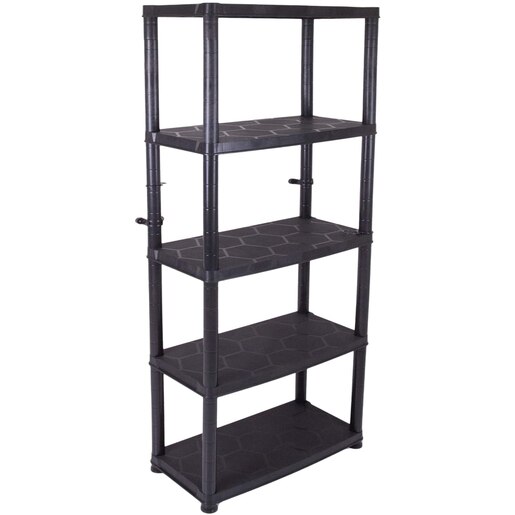 Raft atelier, polipropilena, 70 x 38 x 170 cm, negru Raft atelier, polipropilena, 70 x 38 x 170 cm, negru