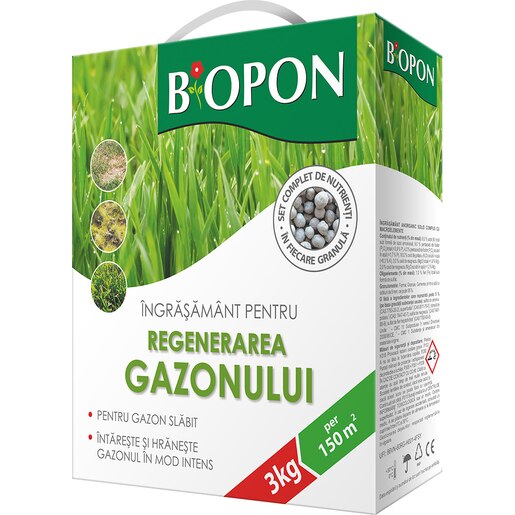 Ingrasamant pentru regenerarea gazonului BOPON, 3 kg Ingrasamant pentru regenerarea gazonului BOPON, 3 kg
