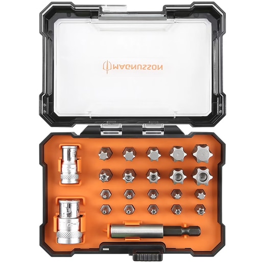 Set biti si tubulare Magnusson MT101, 23 piese Set biti si tubulare Magnusson MT101, 23 piese