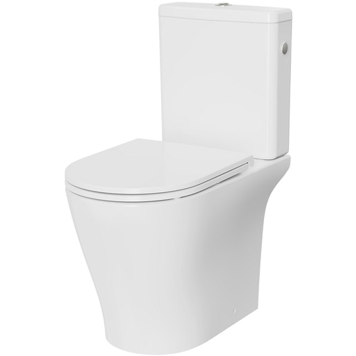 Set vas WC Nanki, ceramica, rezervor 3.5-5 l, capac SoftClose, alb Set vas WC Nanki, ceramica, rezervor 3.5-5 l, capac SoftClose, alb