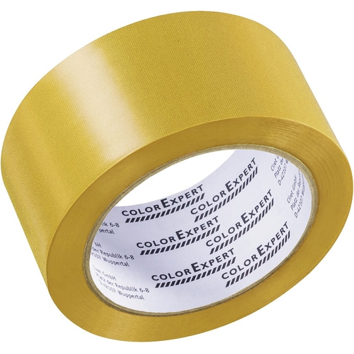 Banda adeziva COLOR EXPERT, 50 mm x 33 m, galben inchis Banda adeziva COLOR EXPERT, 50 mm x 33 m, galben inchis