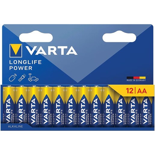 Baterii VARTA Long Life Power, AA, 1.5V, 12 bucati Baterii VARTA Long Life Power, AA, 1.5V, 12 bucati