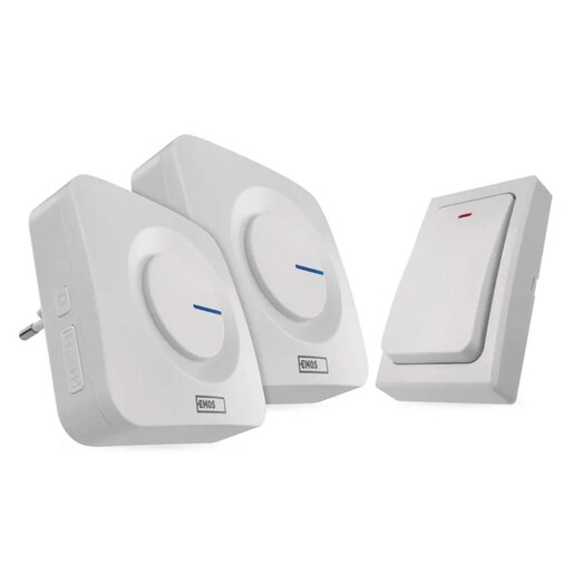 Sonerie wireless EMOS P5731, 36 melodii, 180m, alb Sonerie wireless EMOS P5731, 36 melodii, 180m, alb