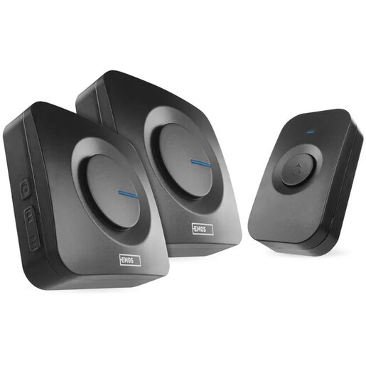 Sonerie wireless EMOS P5730, 52 melodii, 180m, negru Sonerie wireless EMOS P5730, 52 melodii, 180m, negru