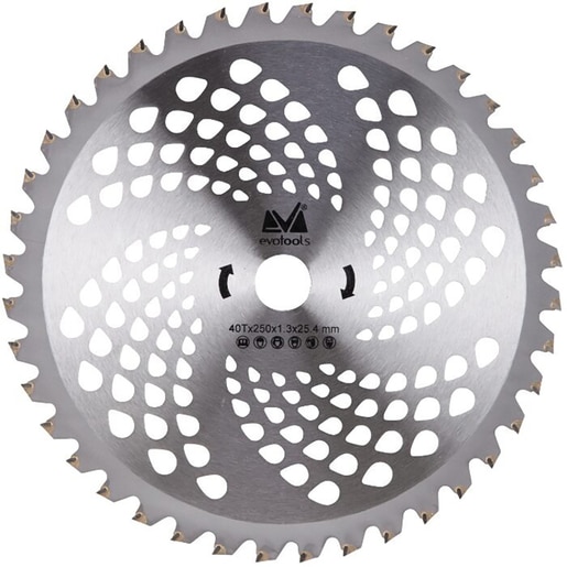 Cutit Motocoasa Vidia EvoTools, 250 mm, 25.4 mm, 40 dinti, T40, metal, argintiu Cutit Motocoasa Vidia EvoTools, 250 mm, 25.4 mm, 40 dinti, T40, metal, argintiu