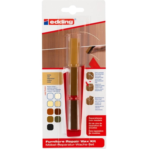 Kit EDDING 8901, ceara pentru retus mobila, stejar Kit EDDING 8901, ceara pentru retus mobila, stejar