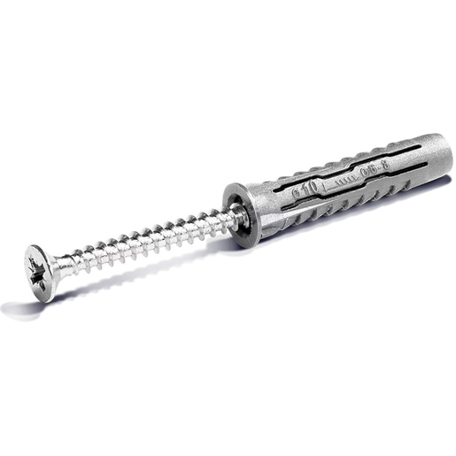 Diblu universal cu surub KOELNER, 10 x 50 mm, 6 buc, argintiu Diblu universal cu surub KOELNER, 10 x 50 mm, 6 buc, argintiu
