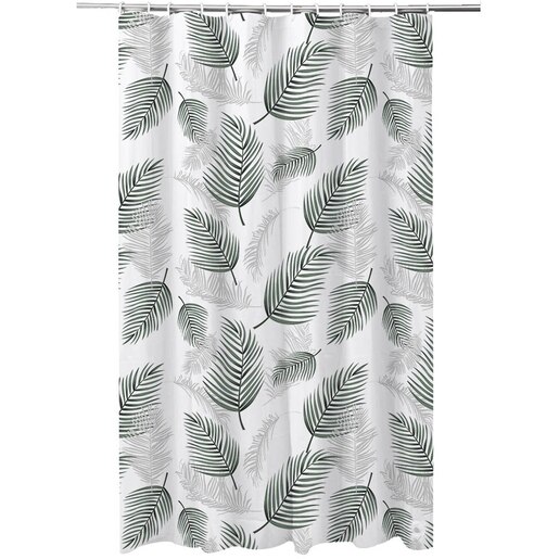 Perdea dus FRANDIS 195079, Feuilles, poliester, 180 x 200 cm, alb Perdea dus FRANDIS 195079, Feuilles, poliester, 180 x 200 cm, alb