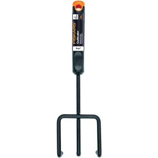 Cultivator FISKARS Ergo, otel, negru Cultivator FISKARS Ergo, otel, negru