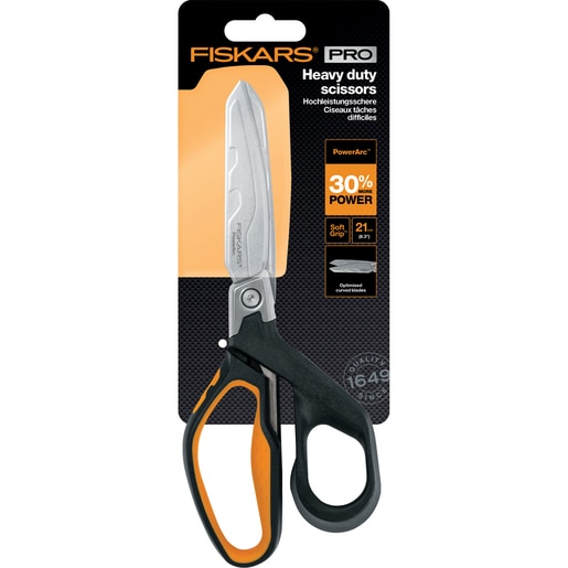 Foarfeca FISKARS PowerArc, 21cm, otel inoxidabil, negru Foarfeca FISKARS PowerArc, 21cm, otel inoxidabil, negru