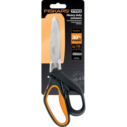 Foarfeca FISKARS PowerArc, 26cm, otel inoxidabil, negru Foarfeca FISKARS PowerArc, 26cm, otel inoxidabil, negru