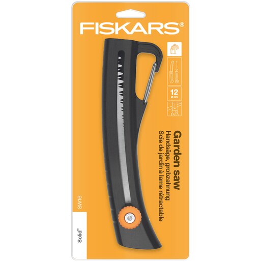 Fierastrau retractabil FISKARS SW16 Solid, otel, negru Fierastrau retractabil FISKARS SW16 Solid, otel, negru