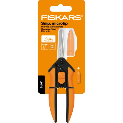 Foarfeca micro-tip FISKARS Solid SP13, otel inoxidabil, negru Foarfeca micro-tip FISKARS Solid SP13, otel inoxidabil, negru