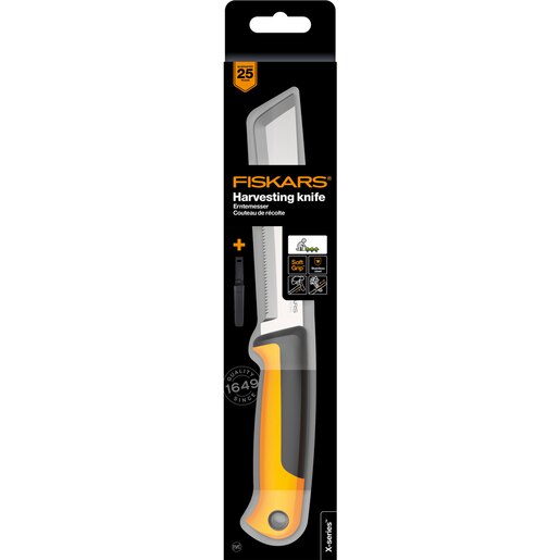 Cutit recoltat FISKARS K82 X-series, otel inoxidabil, negru Cutit recoltat FISKARS K82 X-series, otel inoxidabil, negru