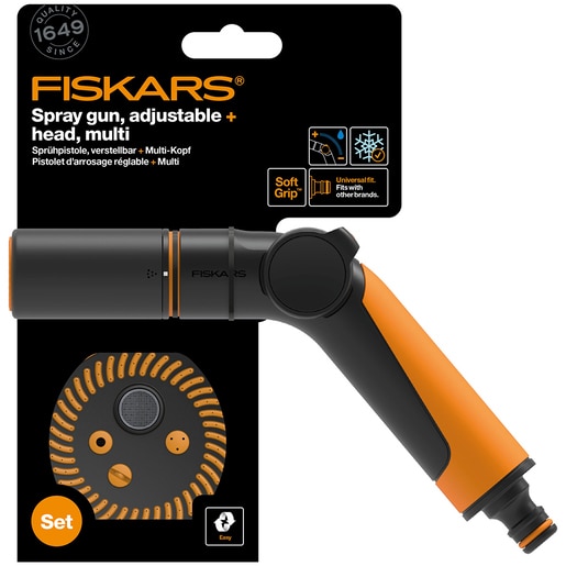 Pistol pentru stropit FISKARS 1065494, 5 jeturi, negru Pistol pentru stropit FISKARS 1065494, 5 jeturi, negru