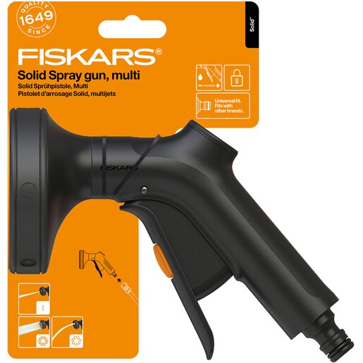 Pistol pentru stropit FISKARS Jet Multi, control frontal Pistol pentru stropit FISKARS Jet Multi, control frontal