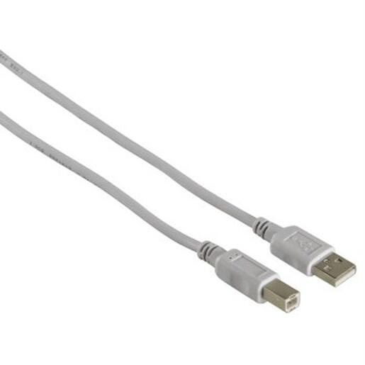 Cablu USB A - USB B HAMA 34694, 1.5m, alb Cablu USB A - USB B HAMA 34694, 1.5m, alb