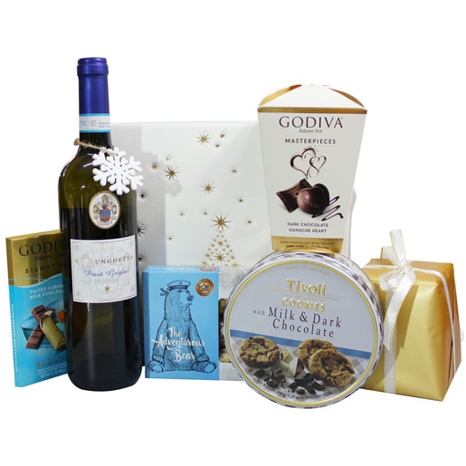 Cos cadou LUXURY BASKETS Corporate Blue Box 7CBB Cos cadou LUXURY BASKETS Corporate Blue Box 7CBB