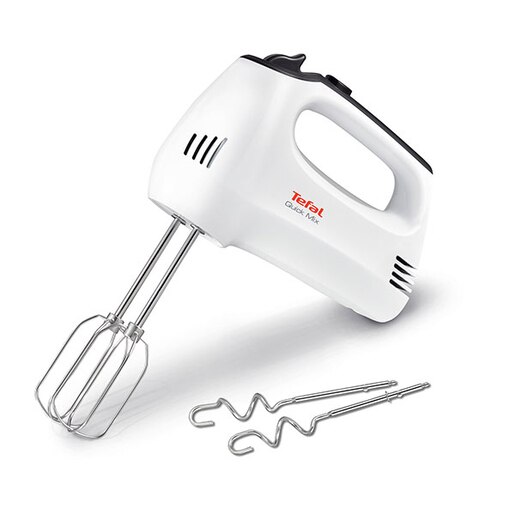 Mixer de mana TEFAL Quick Mix HT310138, 300W, 5 trepte viteza, alb Mixer de mana TEFAL Quick Mix HT310138, 300W, 5 trepte viteza, alb