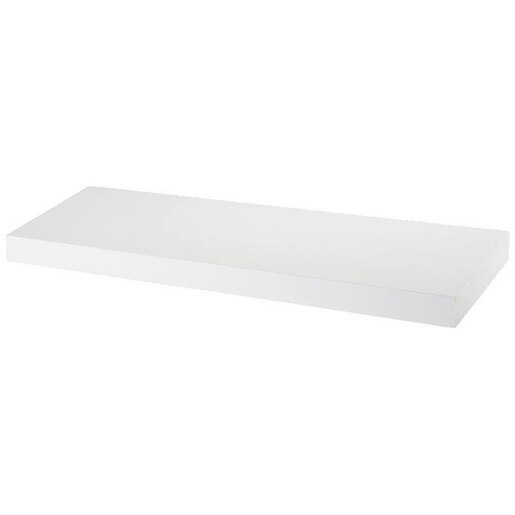 Polita GOODHOME Cusko, melamina, 60 x 23.5 x 3.8 cm, alb Polita GOODHOME Cusko, melamina, 60 x 23.5 x 3.8 cm, alb