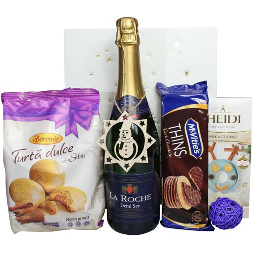 Cadou Craciun LUXURY BASKETS Blue Purple 5BP Cadou Craciun LUXURY BASKETS Blue Purple 5BP