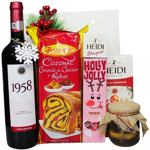 Cadou Craciun LUXURY BASKETS Red 6R Cadou Craciun LUXURY BASKETS Red 6R