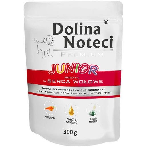 Hrana umeda pentru caini DOLINA NOTECI Premium, Junior, Vita, 10 x 300 g Hrana umeda pentru caini DOLINA NOTECI Premium, Junior, Vita, 10 x 300 g