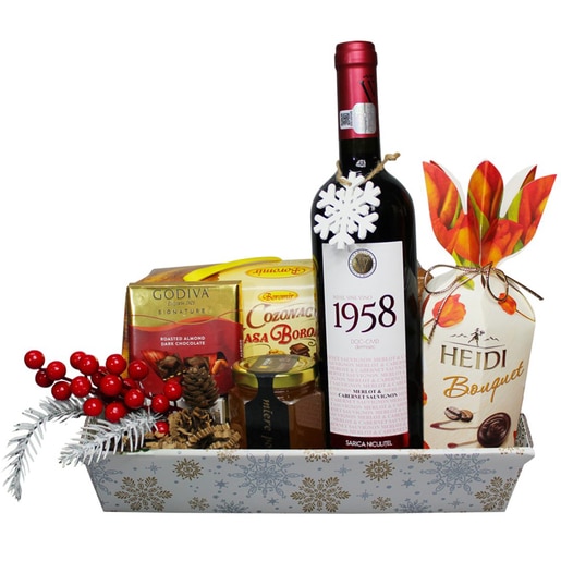 Cos cadou LUXURY BASKETS Beautiful Red Pack 6BRP Cos cadou LUXURY BASKETS Beautiful Red Pack 6BRP