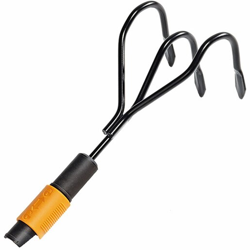 Cultivator cu 3 dinti FISKARS QuikFit 136511, 30.5cm, otel Cultivator cu 3 dinti FISKARS QuikFit 136511, 30.5cm, otel