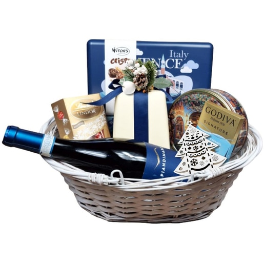 Cos cadou LUXURY BASKETS Craciun Elegant Montepulciano 7CEM Cos cadou LUXURY BASKETS Craciun Elegant Montepulciano 7CEM