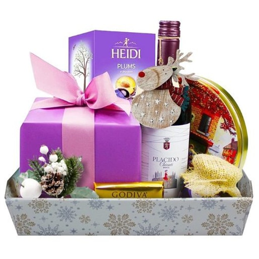 Cos cadou LUXURY BASKETS Craciun Gourmet Italian 7CGI Cos cadou LUXURY BASKETS Craciun Gourmet Italian 7CGI