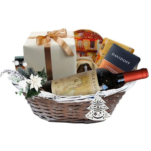 Cos cadou LUXURY BASKETS Craciun Premium Silk & Spice 8CPSS Cos cadou LUXURY BASKETS Craciun Premium Silk & Spice 8CPSS