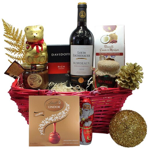 Cos cadou LUXURY BASKETS Santa&Bear 9S&B Cos cadou LUXURY BASKETS Santa&Bear 9S&B