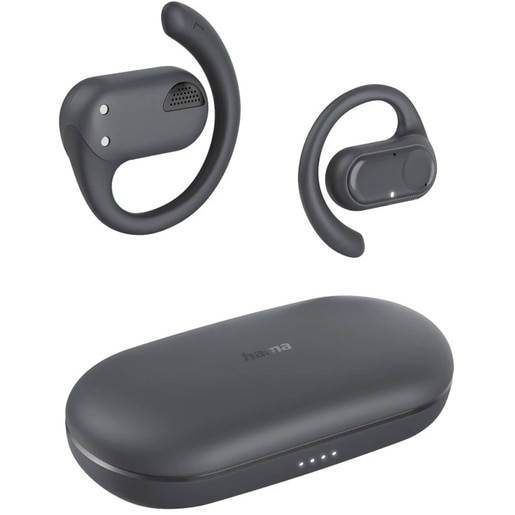 Casti HAMA Spirit Open, True Wireless, Bluetooth, Open-Ear, Microfon, negru Casti HAMA Spirit Open, True Wireless, Bluetooth, Open-Ear, Microfon, negru