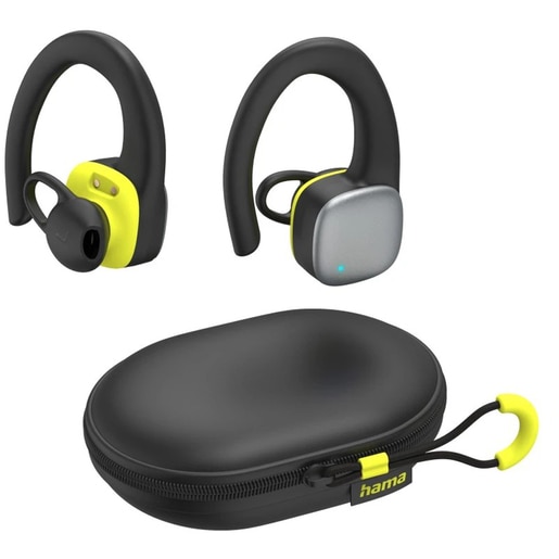 Casti HAMA Spirit Athletics, True Wireless, Bluetooth, In-ear, Microfon, negru-galben Casti HAMA Spirit Athletics, True Wireless, Bluetooth, In-ear, Microfon, negru-galben