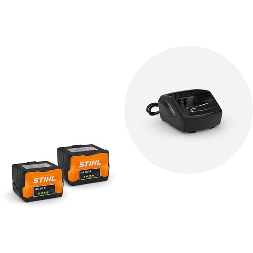 Set STIHL AK 30 Plus, acumulator AK 30S, 2 buc+ incarcator AL 101 Set STIHL AK 30 Plus, acumulator AK 30S, 2 buc+ incarcator AL 101