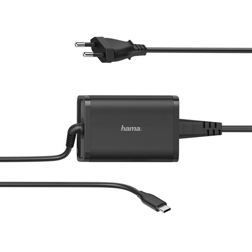 Incarcator universal laptop / tableta / smartphone HAMA 00200006, 65W Incarcator universal laptop / tableta / smartphone HAMA 00200006, 65W