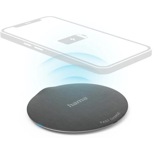 Incarcator wireless HAMA QI-FC10 Metal 201680, universal, QI, 10W, negru Incarcator wireless HAMA QI-FC10 Metal 201680, universal, QI, 10W, negru