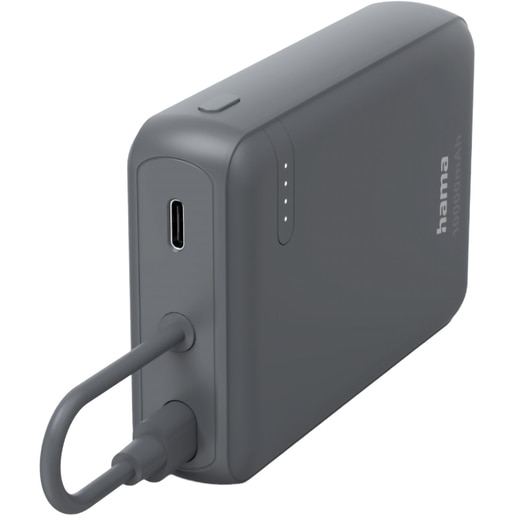 Baterie externa HAMA Travel 201739, 10000mAh, 2x USB-C, gri Baterie externa HAMA Travel 201739, 10000mAh, 2x USB-C, gri