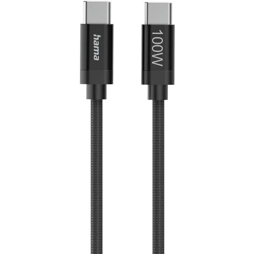 Cablu date HAMA 201740, USB-C - USB-C, 1.5m, negru Cablu date HAMA 201740, USB-C - USB-C, 1.5m, negru